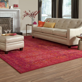 Pantone Universe Expressions 3333R Pink/Orange Area Rug Roomshot