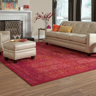 Pantone Universe Expressions 3333R Pink/Orange Area Rug Roomshot