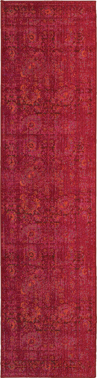 Pantone Universe Expressions 3333R Pink/Orange Area Rug Runner