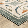 Oriental Weavers Fiona 001Y6 Blue/ Beige Area Rug Corner Image