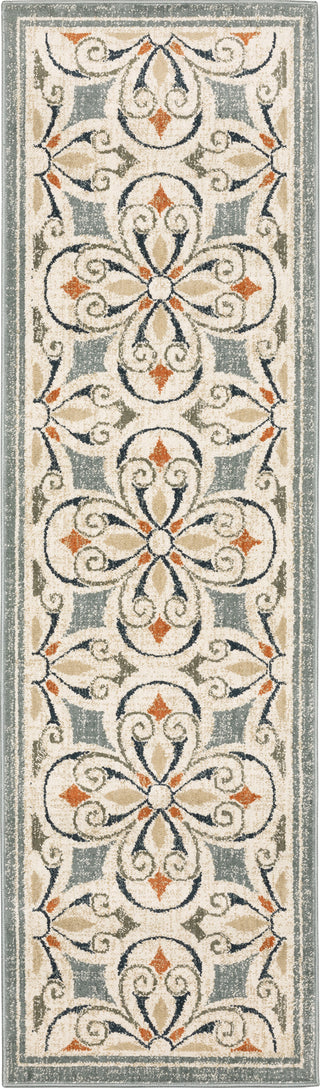 Oriental Weavers Fiona 001Y6 Blue/ Beige Area Rug Runner Image