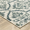 Oriental Weavers Fiona 4929A Ivory/ Blue Area Rug Corner Image