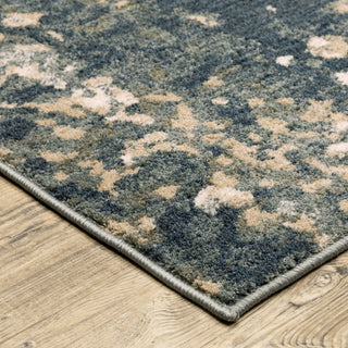 Oriental Weavers Fiona 533E6 Blue/ Beige Area Rug Corner Image