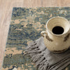 Oriental Weavers Fiona 533E6 Blue/ Beige Area Rug Corner On Wood
