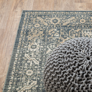 Oriental Weavers Fiona 5560A Blue/ Beige Area Rug Corner Featured