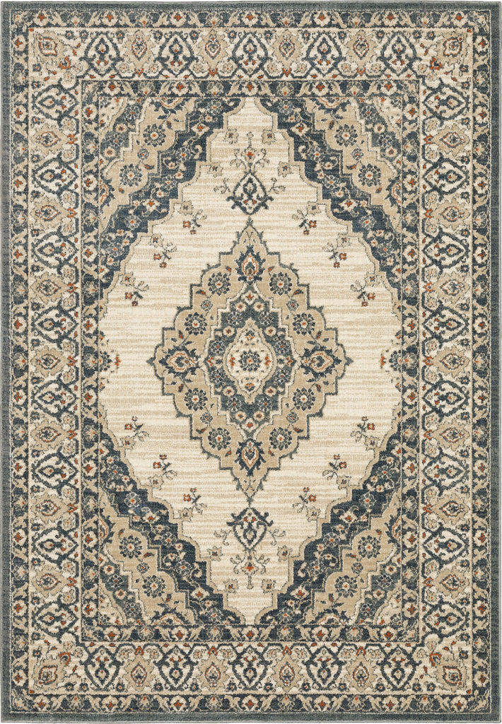 Oriental Weavers Fiona 8020W Beige/ Blue Area Rug Main Image 