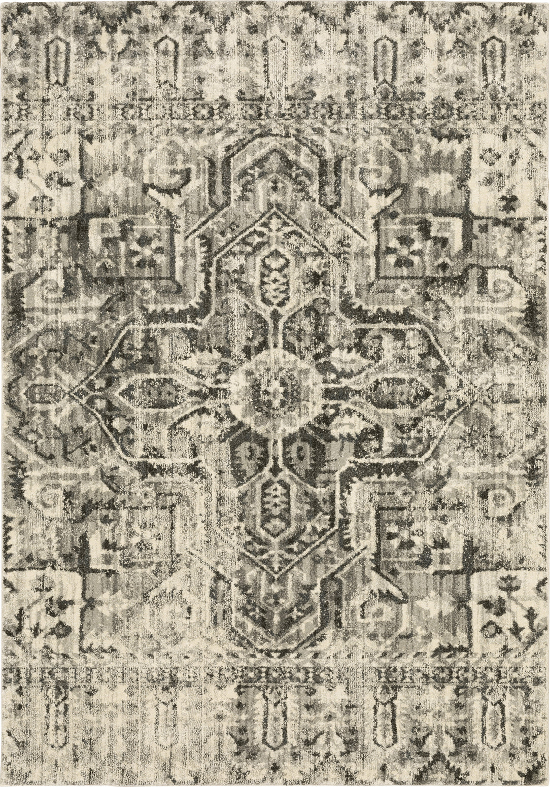 Oriental Weavers Florence 4333W Charcoal/ Ivory Area Rug Main Image