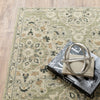 Oriental Weavers Florence 4334E Green/ Ivory Area Rug Corner Featured