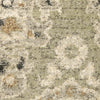 Oriental Weavers Florence 4334E Green/ Ivory Area Rug Close-up Image