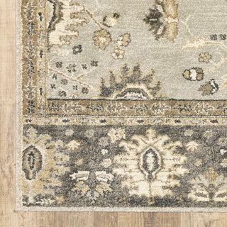 Oriental Weavers Florence 4928C Blue/ Brown Area Rug Corner Image