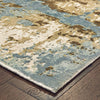 Oriental Weavers Formations 70001 Blue Brown Area Rug Corner Image