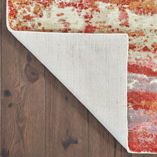 Oriental Weavers Formations 70004 Pink Red Area Rug Backing Image