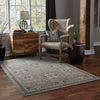 Oriental Weavers Foundry 4923E Grey/ Charcoal Area Rug Roomshot Feature