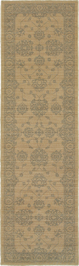 Oriental Weavers Foundry 4924W Sand/ Grey Area Rug Runner