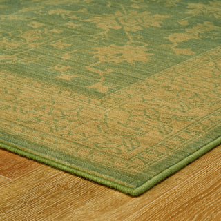 Oriental Weavers Foundry 597Y5 Blue/ Beige Area Rug Corner