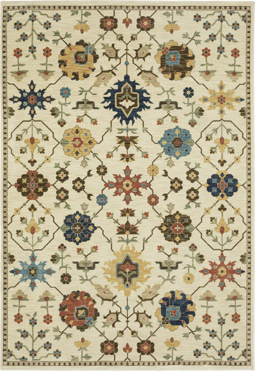 Oriental Weavers Francesca FR02M Ivory/Multi Area Rug