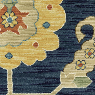 Oriental Weavers Francesca FR03F Blue/Multi Area Rug Close-up Image