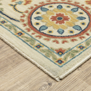 Oriental Weavers Francesca FR07A Ivory/Multi Area Rug Corner Image