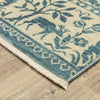 Oriental Weavers Francesca FR08H Blue/Ivory Area Rug Corner Image