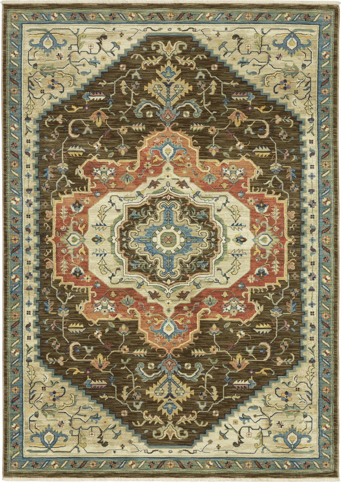 Oriental Weavers Francesca FR09M Brown/Multi Area Rug main image