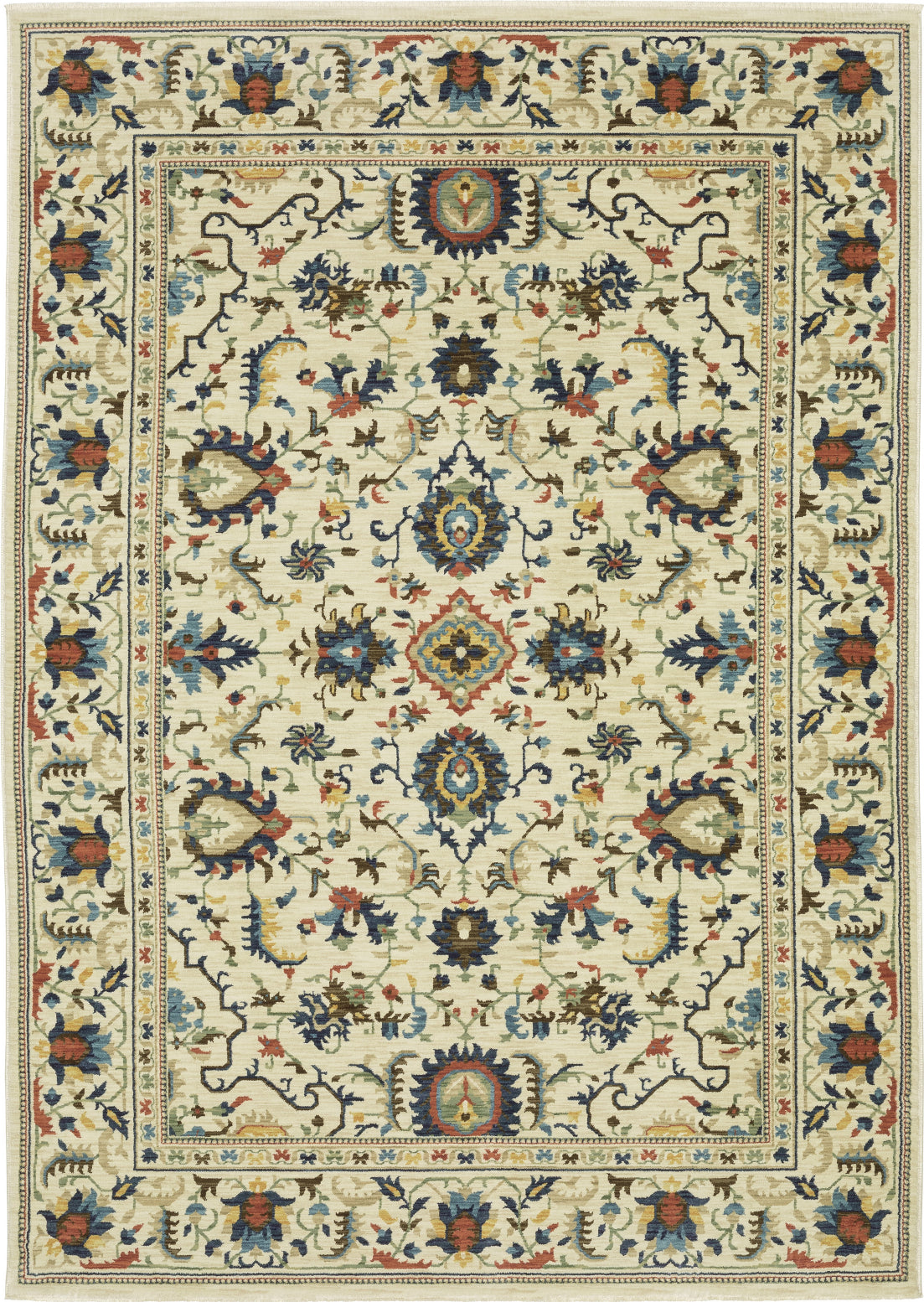 Oriental Weavers Francesca FR04E Beige/Multi Area Rug – Incredible Rugs ...