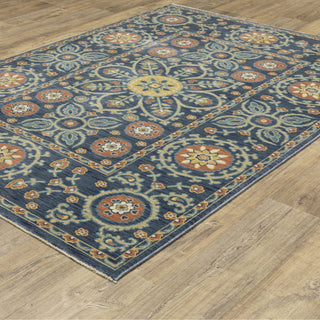 Oriental Weavers Francesca FR11B Blue/Rust Area Rug Alternate Image