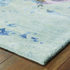 Oriental Weavers Galaxy 21901 Blue/ Purple Area Rug Corner On Wood