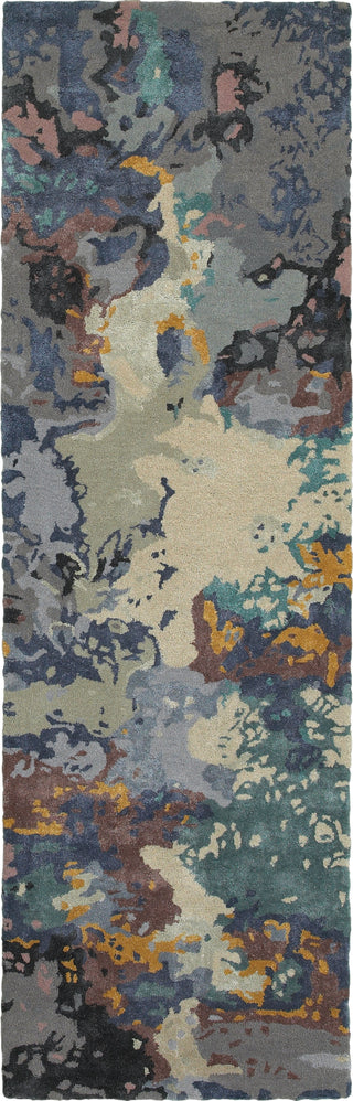 Oriental Weavers Galaxy 21903 Blue/ Grey Area Rug 2'6'' X 8' Runner