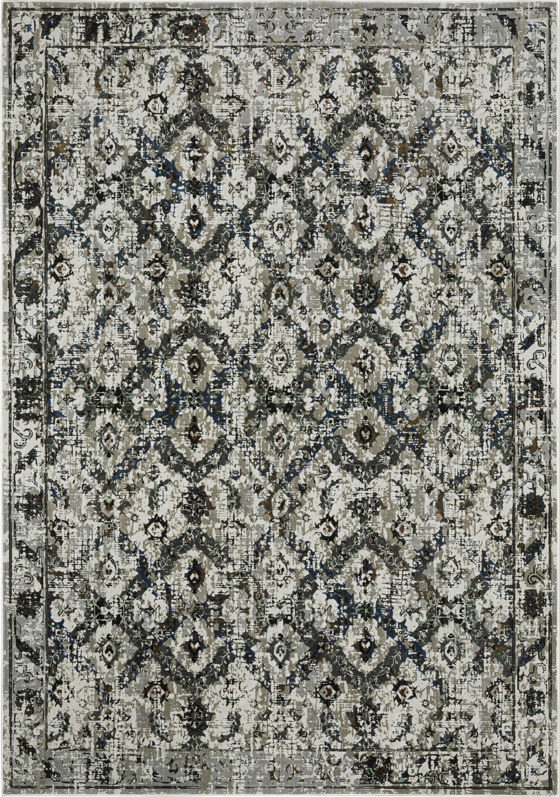 Oriental Weavers Gemini 070N2 Charcoal/Grey Area Rug – Incredible Rugs ...