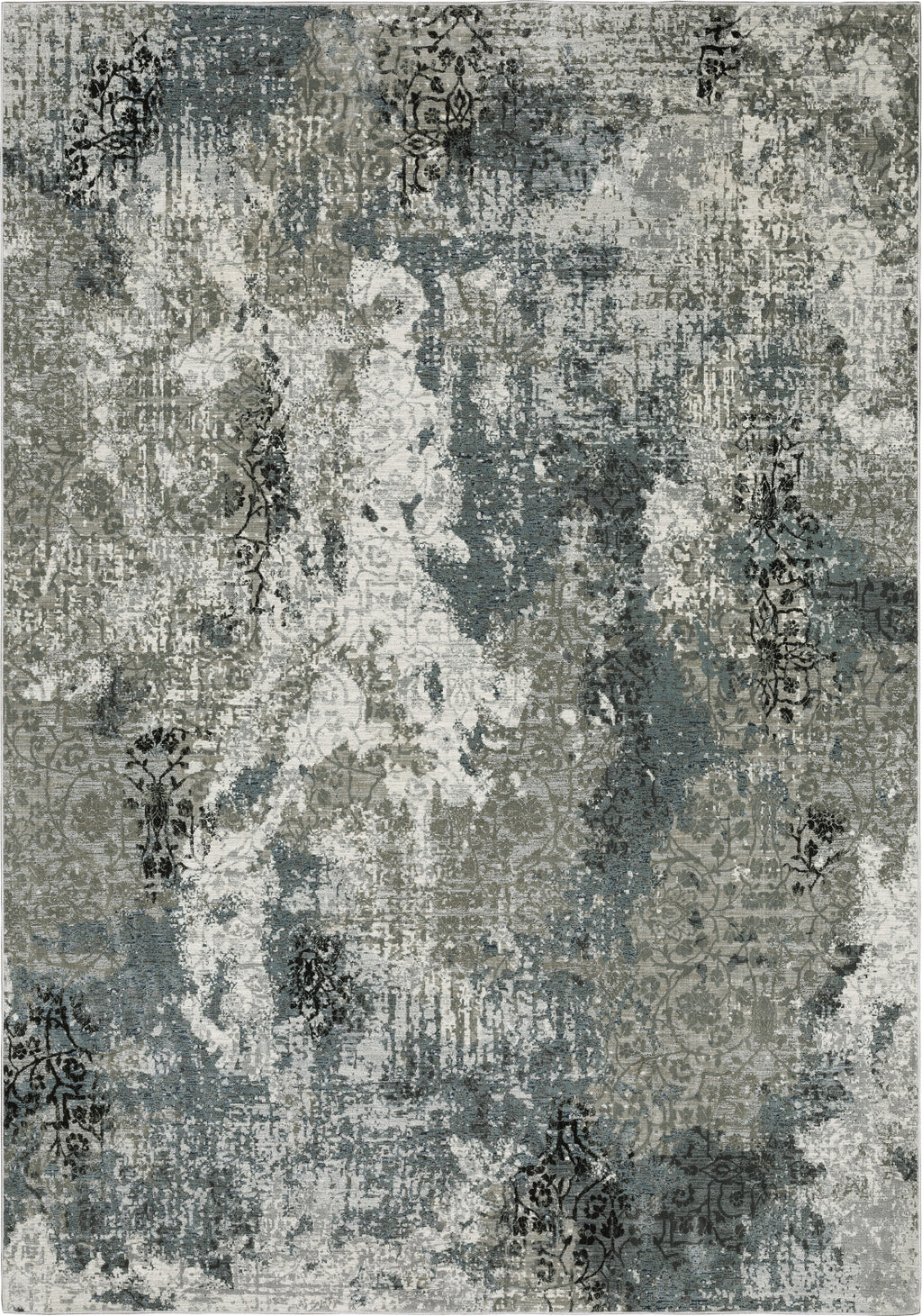 Oriental Weavers Gemini 001X20 Beige/Blue Area Rug – Incredible Rugs ...