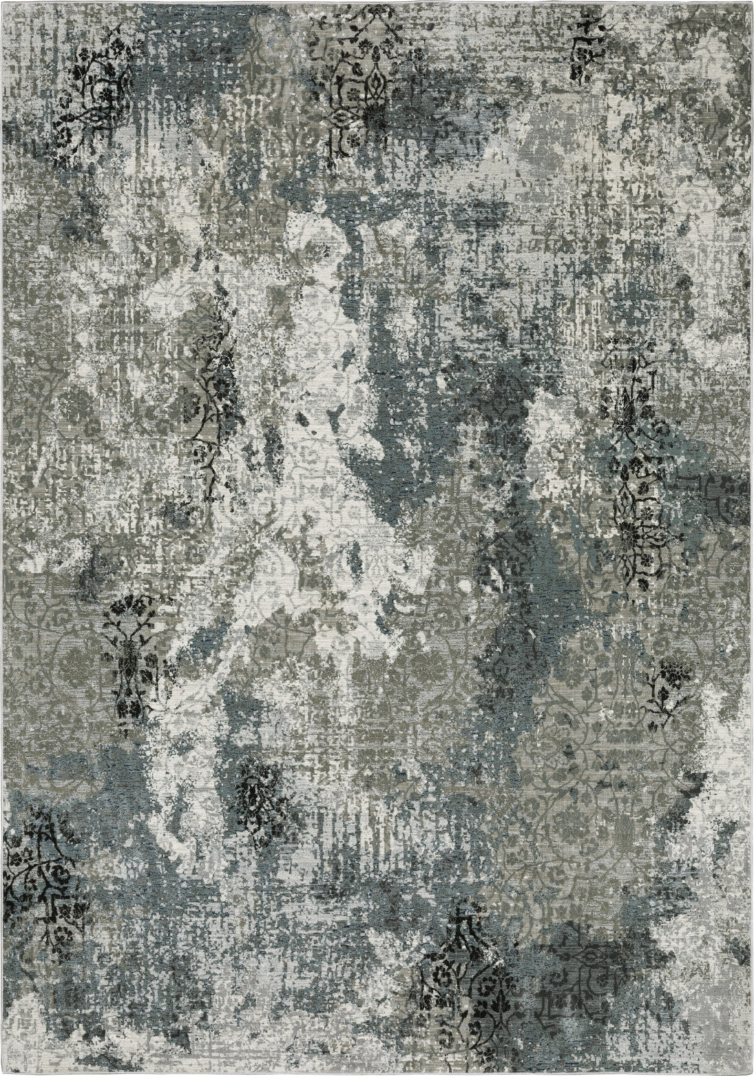 Oriental Weavers Gemini 070N2 Charcoal/Grey Area Rug – Incredible Rugs ...