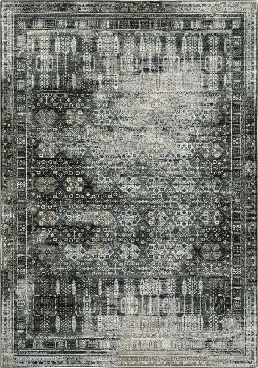 Oriental Weavers Gemini 070N2 Charcoal/Grey Area Rug – Incredible Rugs ...