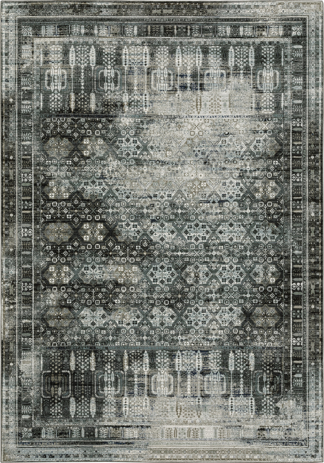 Oriental Weavers Gemini 070N2 Charcoal/Grey Area Rug main image