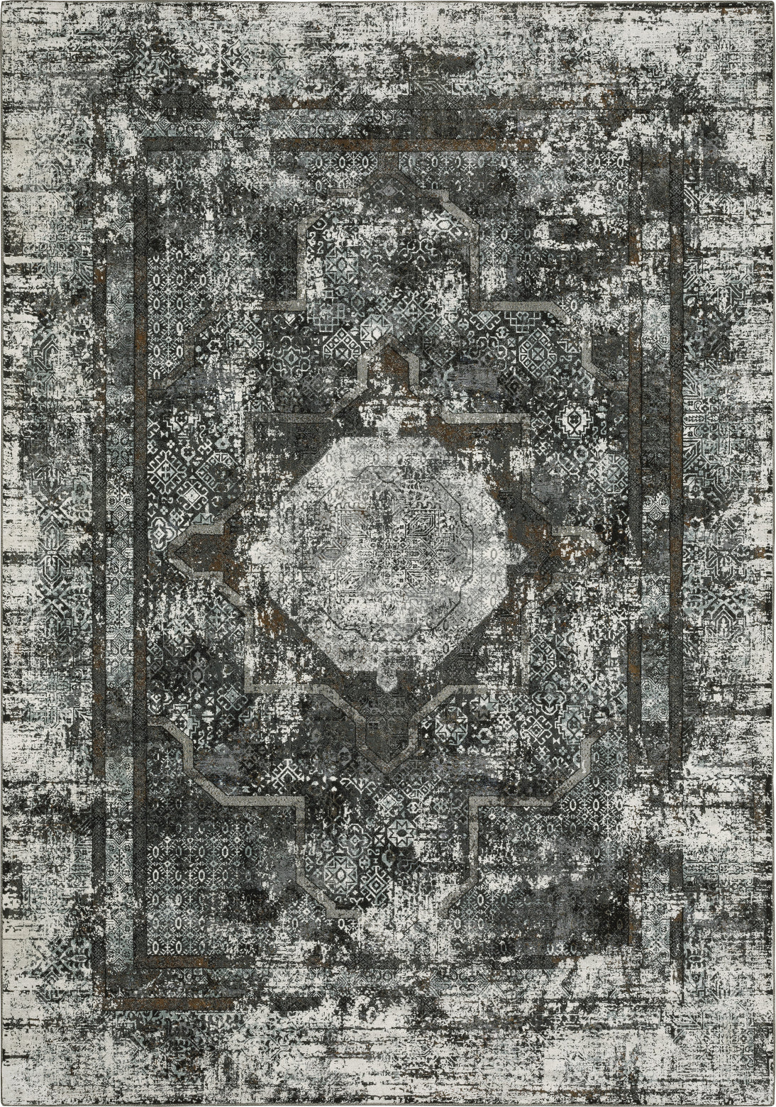 Oriental Weavers Gemini 090O2 Charcoal/Grey Area Rug main image