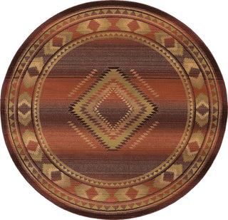 Oriental Weavers Generations 1506C Red/Beige Area Rug 6' Round