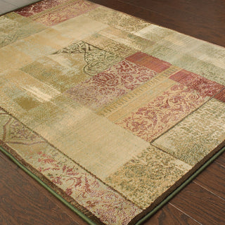 Oriental Weavers Generations 1527X Green/Beige Area Rug Closeup