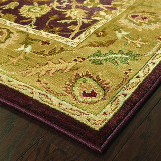 Oriental Weavers Generations 1732M Purple/Gold Area Rug Corner Shot
