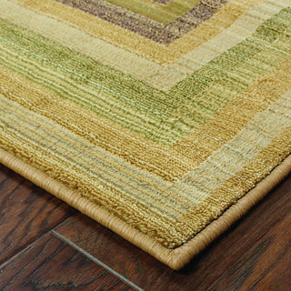 Oriental Weavers Generations 281J2 Beige/Green Area Rug Corner Shot