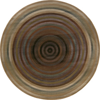 Oriental Weavers Generations 281J2 Beige/Green Area Rug Round