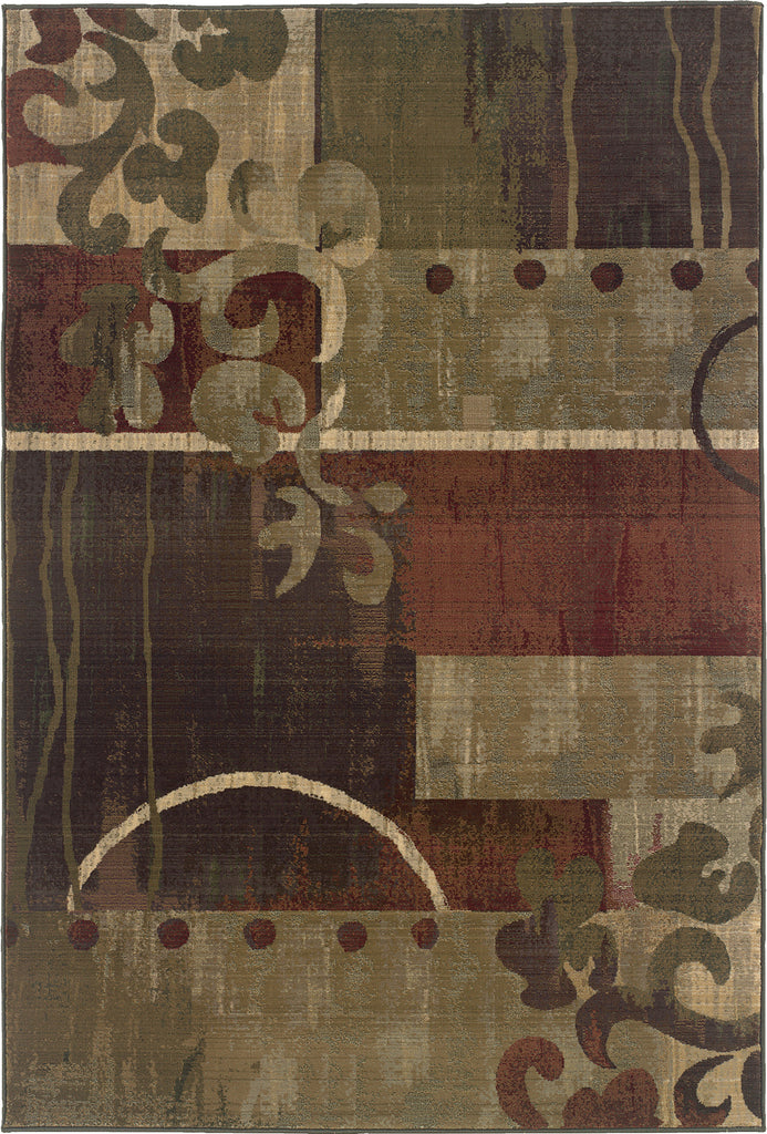 Oriental Weavers Generations 8007A Green/Red Area Rug main image