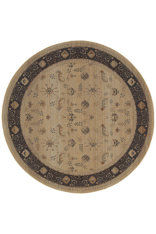 Oriental Weavers Genesis 112M1 Beige/Brown Area Rug 6' Round