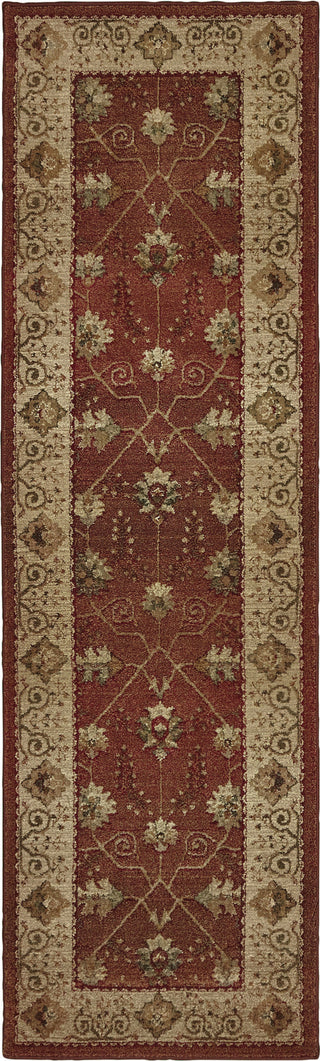 Oriental Weavers Genesis 112P1 Red/Beige Area Rug Runner Image