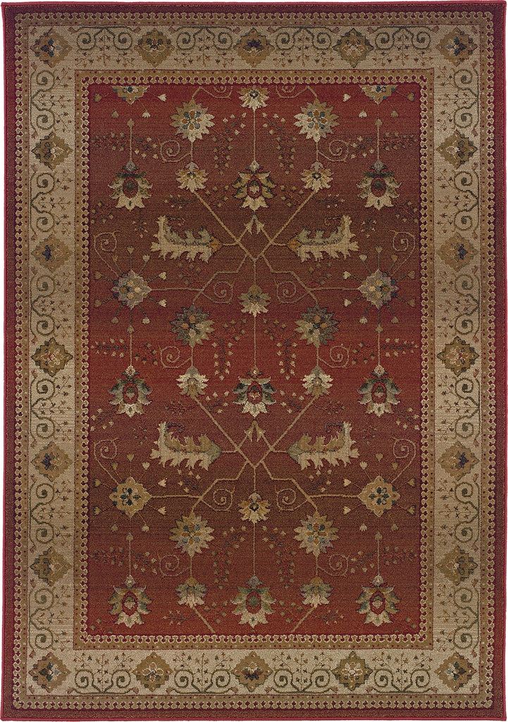 Oriental Weavers Genesis 112P1 Red/Beige Area Rug main image