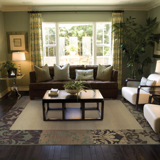 Oriental Weavers Genesis 2060Y Beige/Green Area Rug Lifestyle Image