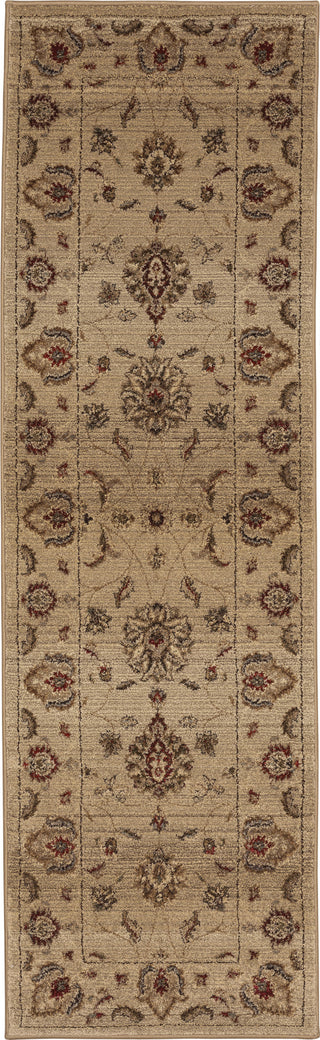 Oriental Weavers Genesis 034J1 Beige/Red Area Rug Runner Image