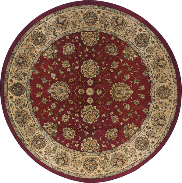 Oriental Weavers Genesis 035R1 Red/Beige Area Rug Incredible Rugs and