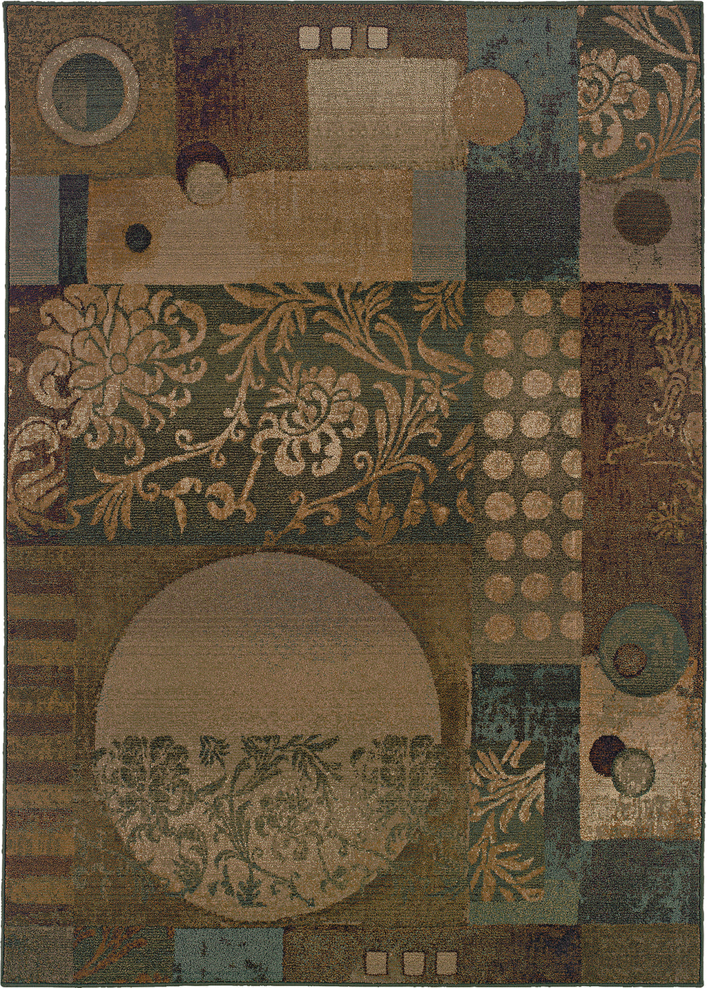 Oriental Weavers Genesis 511Z1 Blue/Beige Area Rug Incredible Rugs