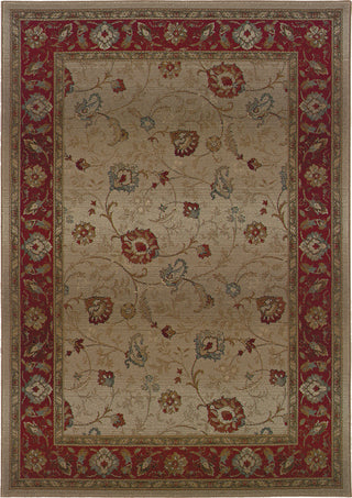 Oriental Weavers Genesis 521J1 Beige/Red Area Rug main image