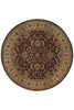 Oriental Weavers Genesis 952M1 Brown/Beige Area Rug 6' Round