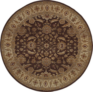 Oriental Weavers Genesis 952M1 Brown/Beige Area Rug 6' Round